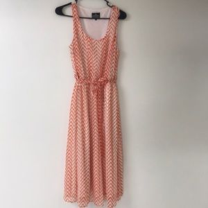 Coral, Chevron Sun Dress
